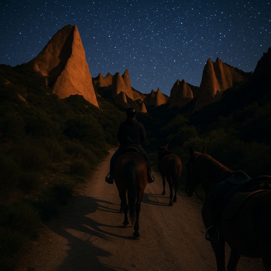 Ruta nocturna a Caballo