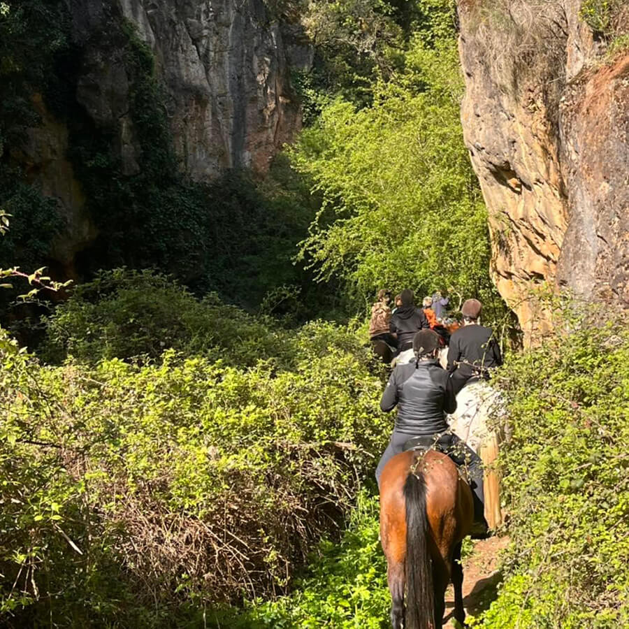 ruta de 1 hora a caballo